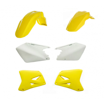 Σετ πλαστικά μοτοσυκλέτας ACERBIS για Suzuki RM125 03-09, RM250 03-05 Yellow/White